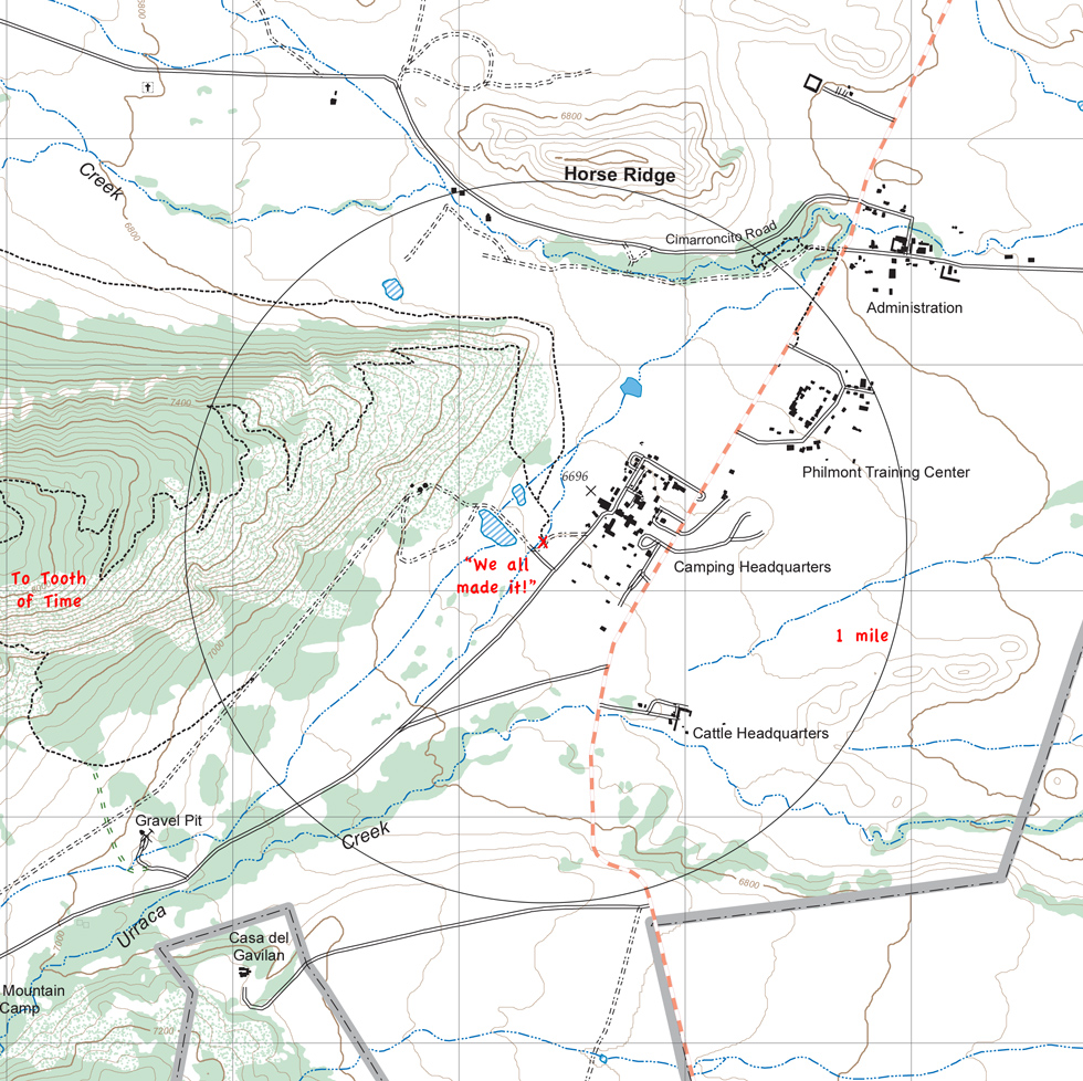 map of Camping Headquarters and vicinity