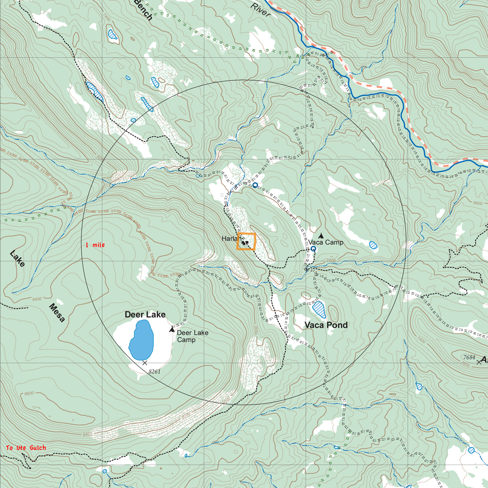 map of Harlan and vicinity