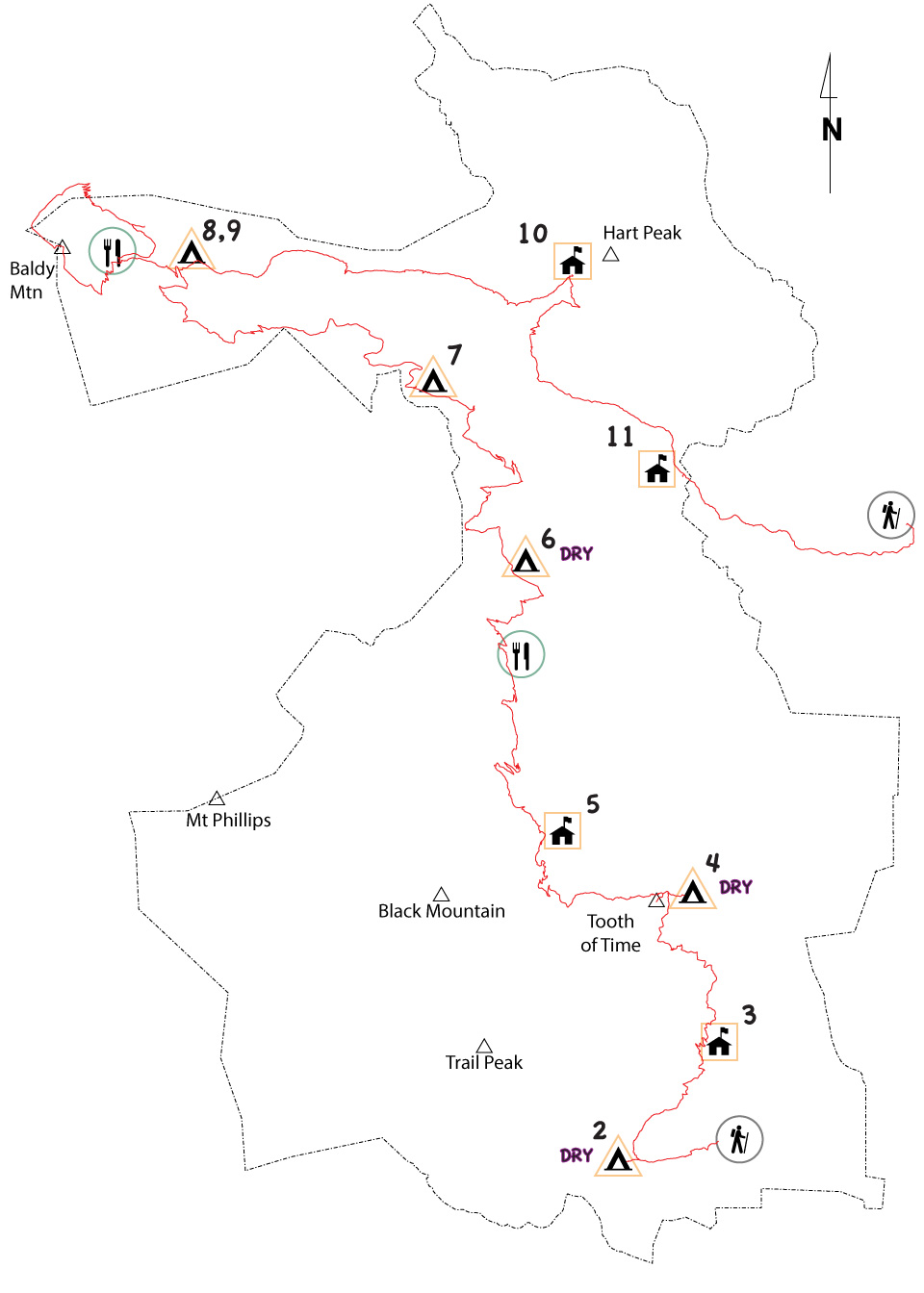 Overview map of 2014 itinerary 32